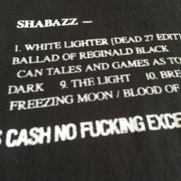 Band T Shirt Black Graphic Sixpack France x Hassan Rahim Small Rare Print - Picture 4 of 10